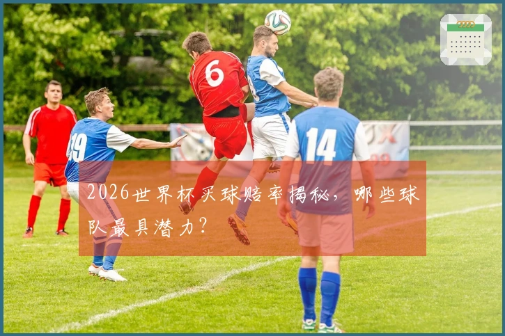 2026世界杯买球赔率揭秘，哪些球队最具潜力？